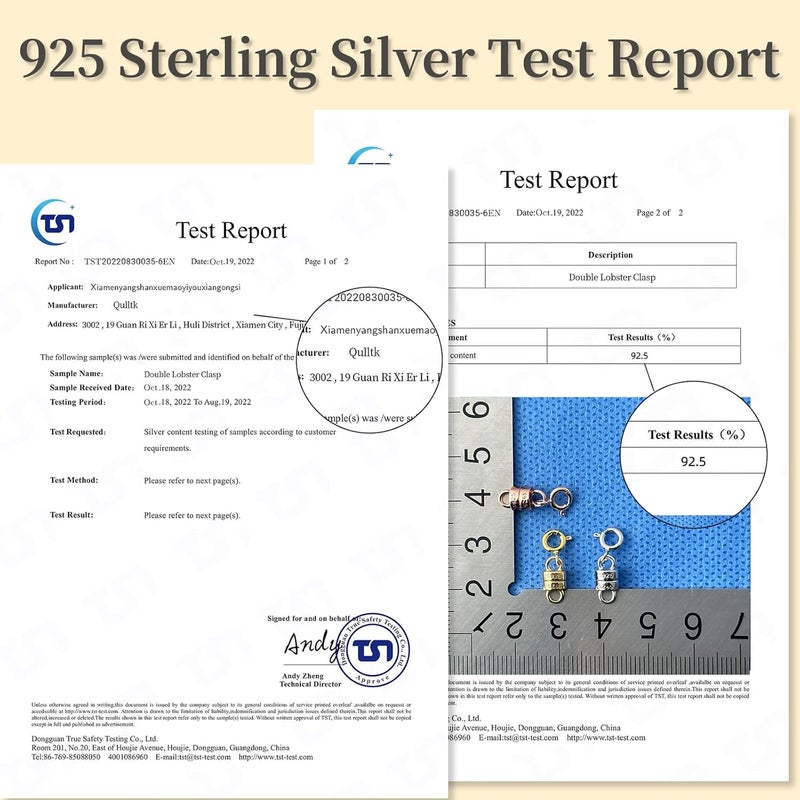 Qulltk 925 Sterling Silver Magnetic Necklace Clasps and Closures,Mini Magnetic Clasp Converter, S925 Silver and Gold Jewelry Necklace Extender for Women - Image 2